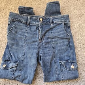 American Eagle 14 Next Level Stretch Jeans Med Wash Skinny